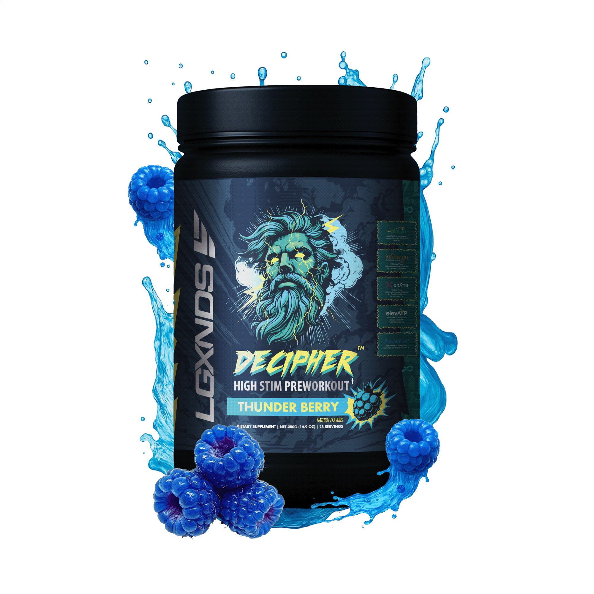 Decipher Preworkout - Decipher Preworkout - Thunder Berry - LGXNDS
