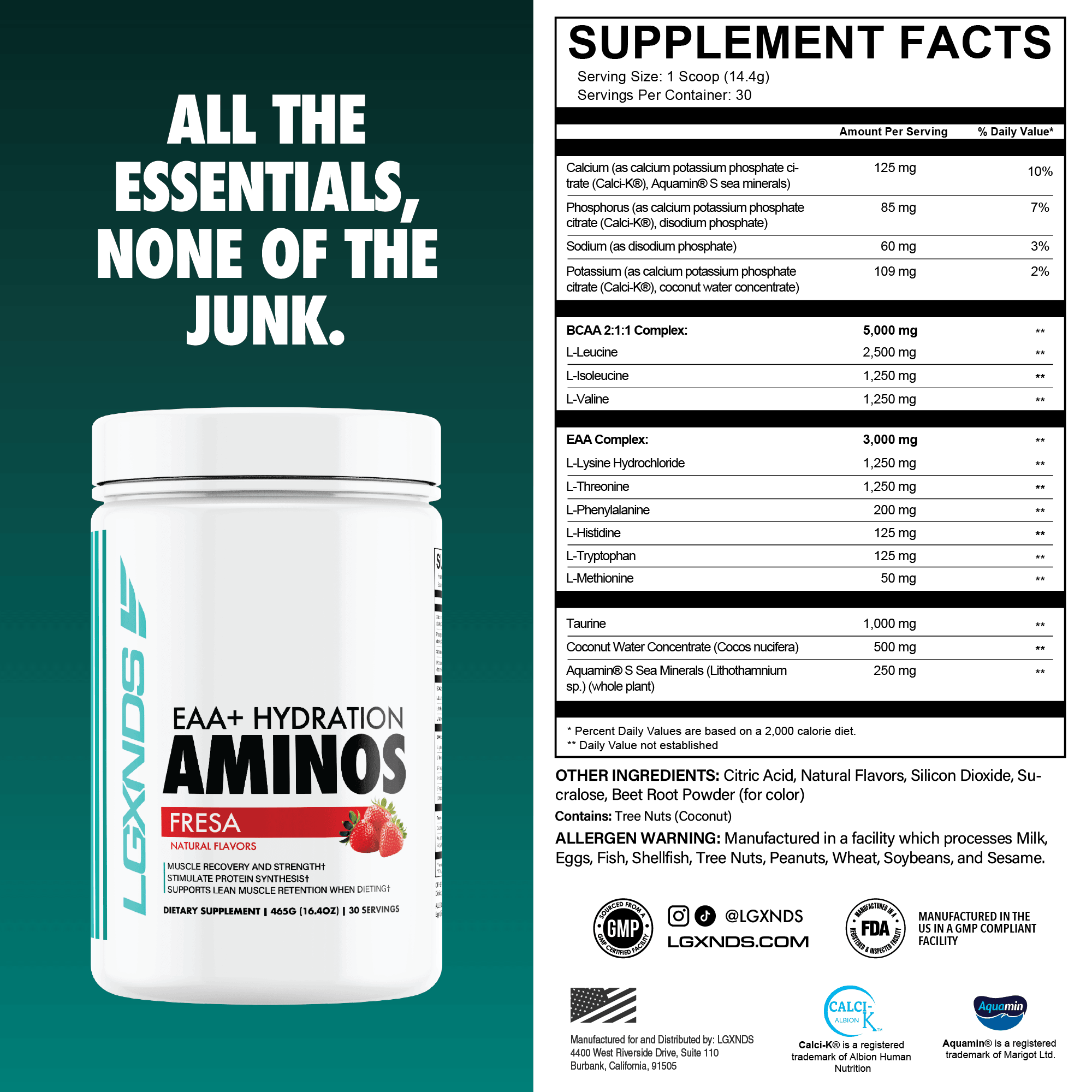 AMINOS - AMINOS - Fresa - LGXNDS