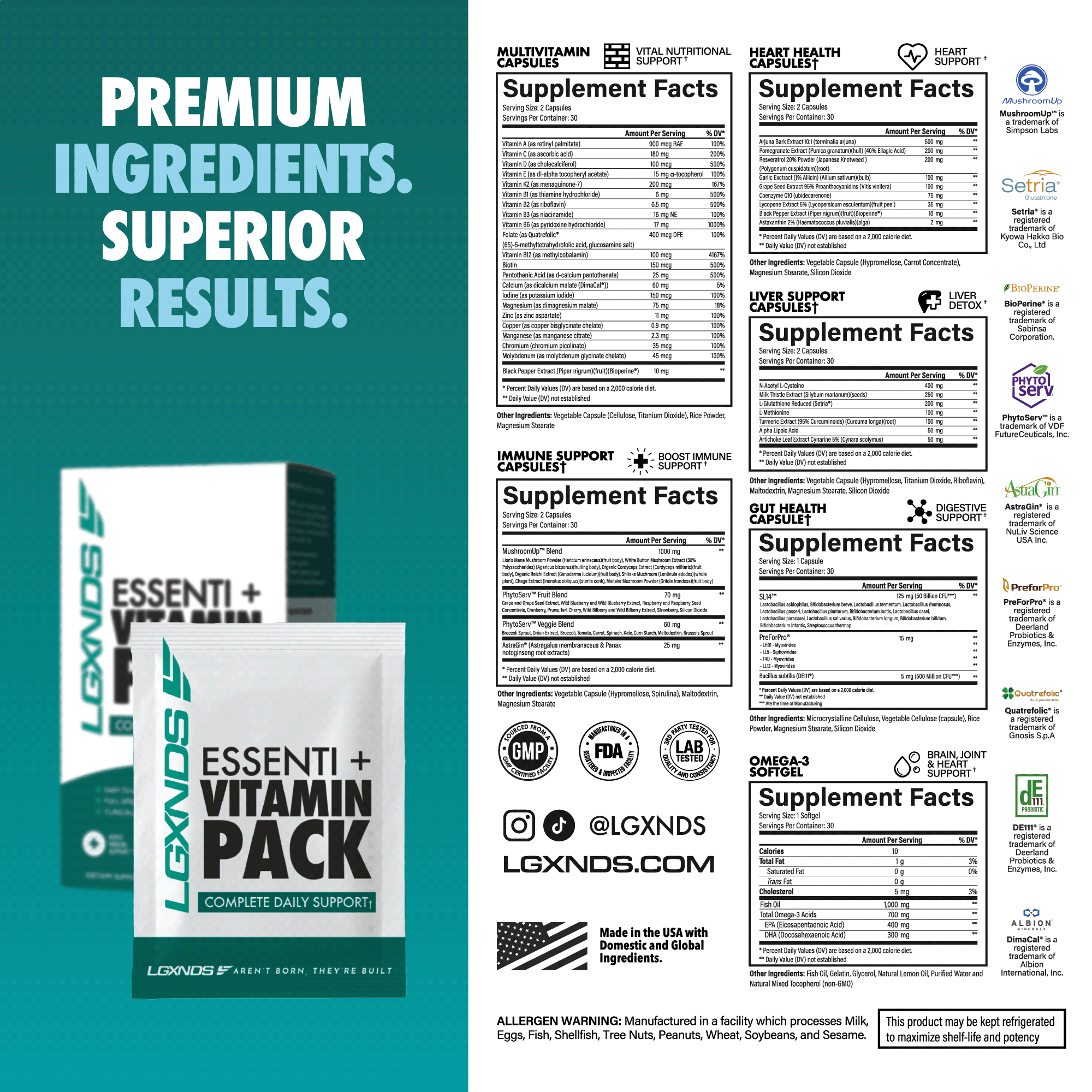 Essenti+ Vitamin Pack - Essenti+ Vitamin Pack - Default Title - LGXNDS