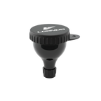Black LGXNDS supplement bottle cap with textured grip and logo
