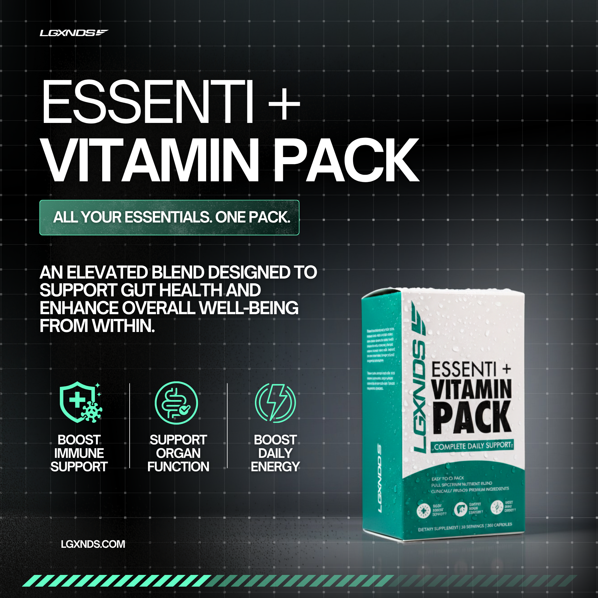 Essenti+ Vitamin Pack - Daily Multivitamin | LGXNDS