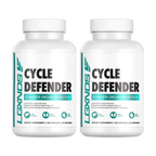 Cycle Defender supplement bottles for organ protection, liver, kidney, and heart health support