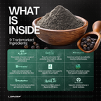 Premium supplement powder with 9 trademarked ingredients for performance and wellness