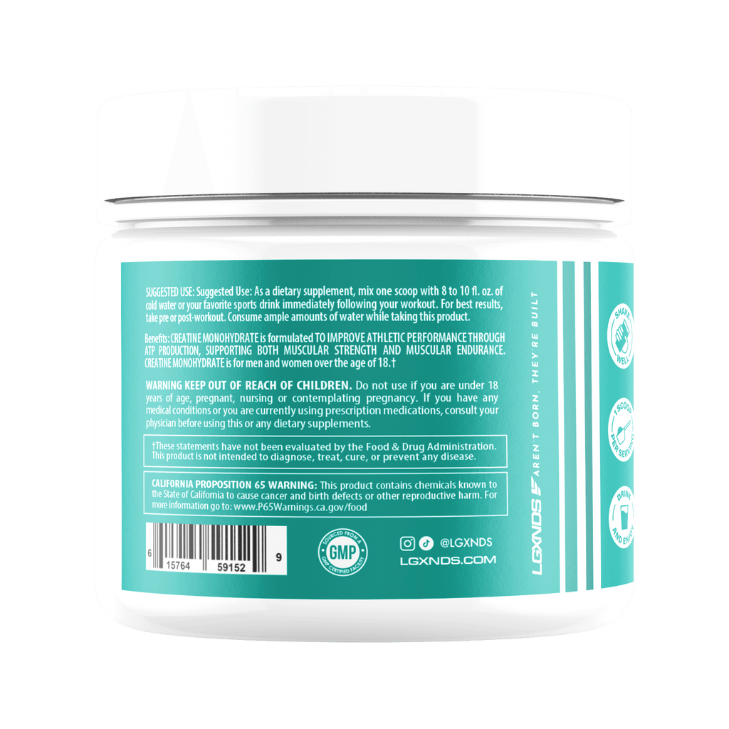 Creatine Monohydrate - Creatine Monohydrate - 30 Servings - LGXNDS