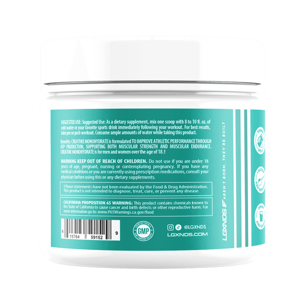 Creatine Monohydrate - Creatine Monohydrate - 30 Servings - LGXNDS