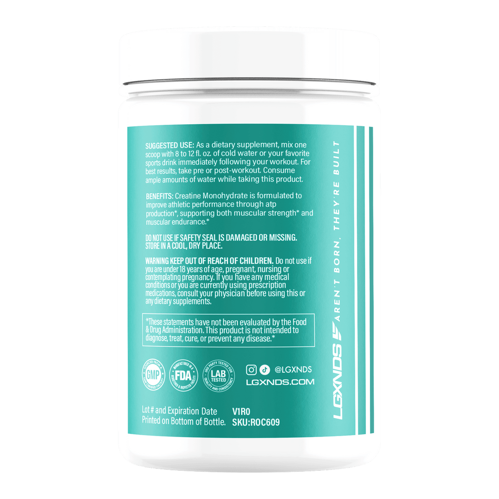 Creatine Monohydrate - Creatine Monohydrate - 30 Servings - LGXNDS