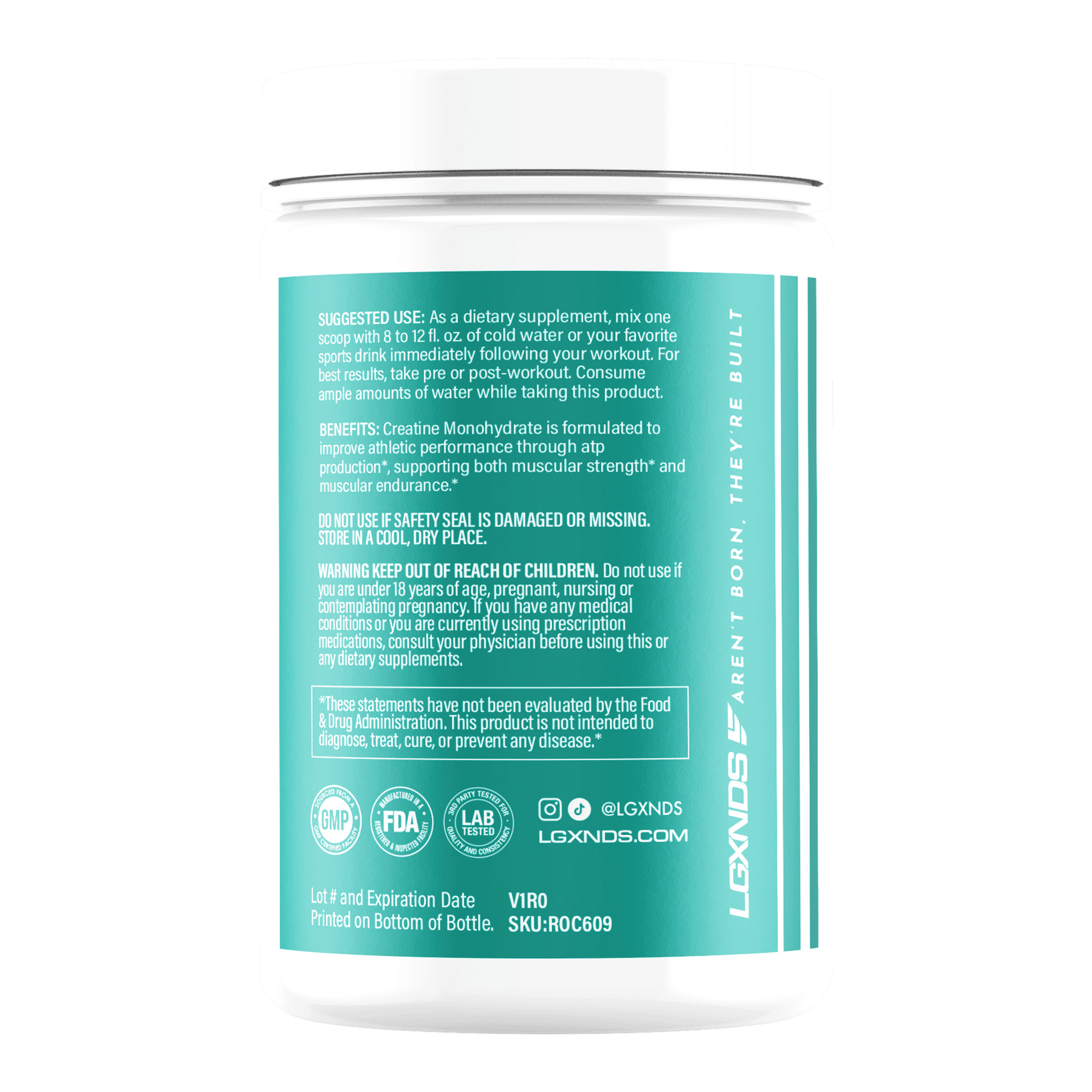 Creatine Monohydrate - Creatine Monohydrate - 30 Servings - LGXNDS