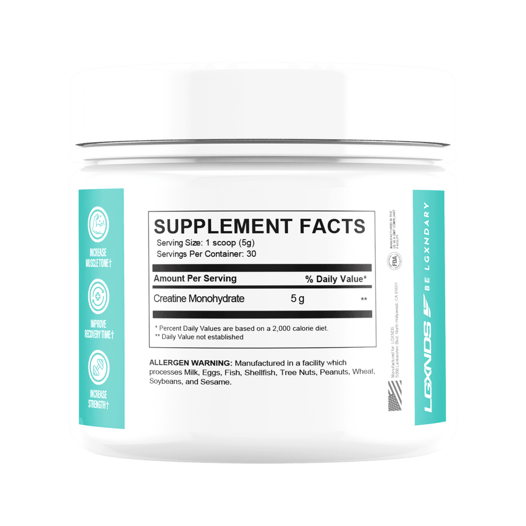 Creatine Monohydrate - Creatine Monohydrate - 30 Servings - LGXNDS