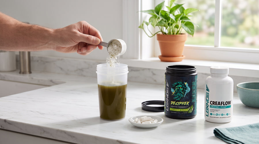 One scoop, six capsules, together