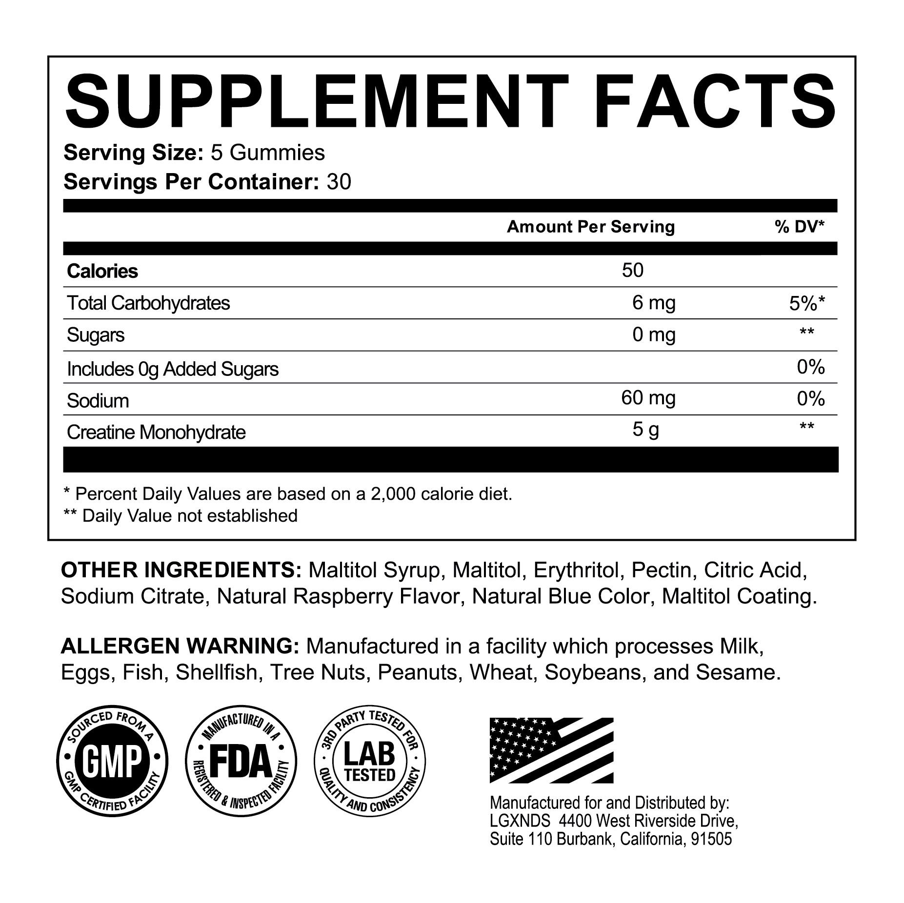 Creatine Monohydrate Gummies