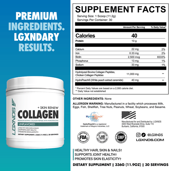 Collagen+ Skin Renew Powder - Collagen+ Skin Renew Powder - Default Title - LGXNDS