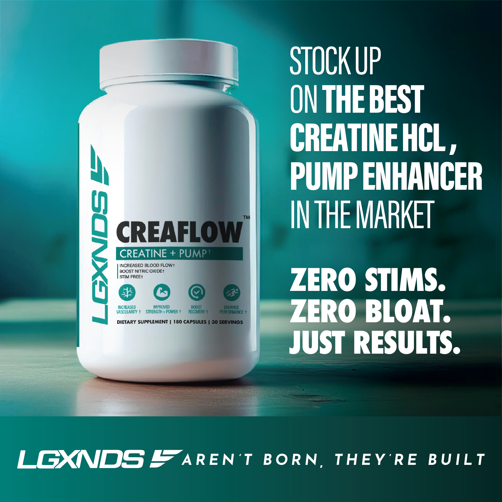 Creaflow Creatine + Pump Capsules