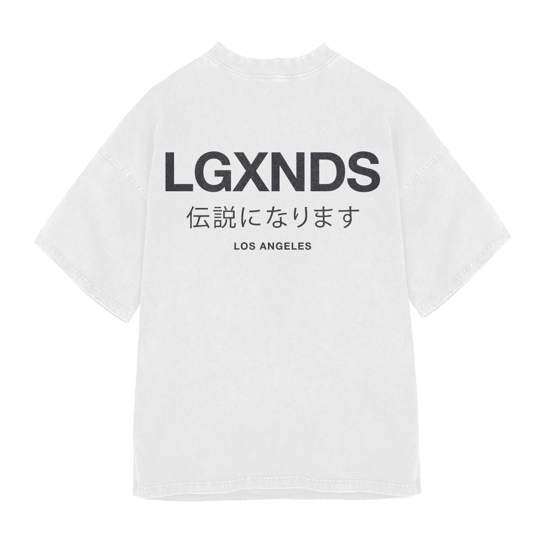 Be Lgxndary LA Oversized Tee - Be Lgxndary LA Oversized Tee - White / Small - LGXNDS
