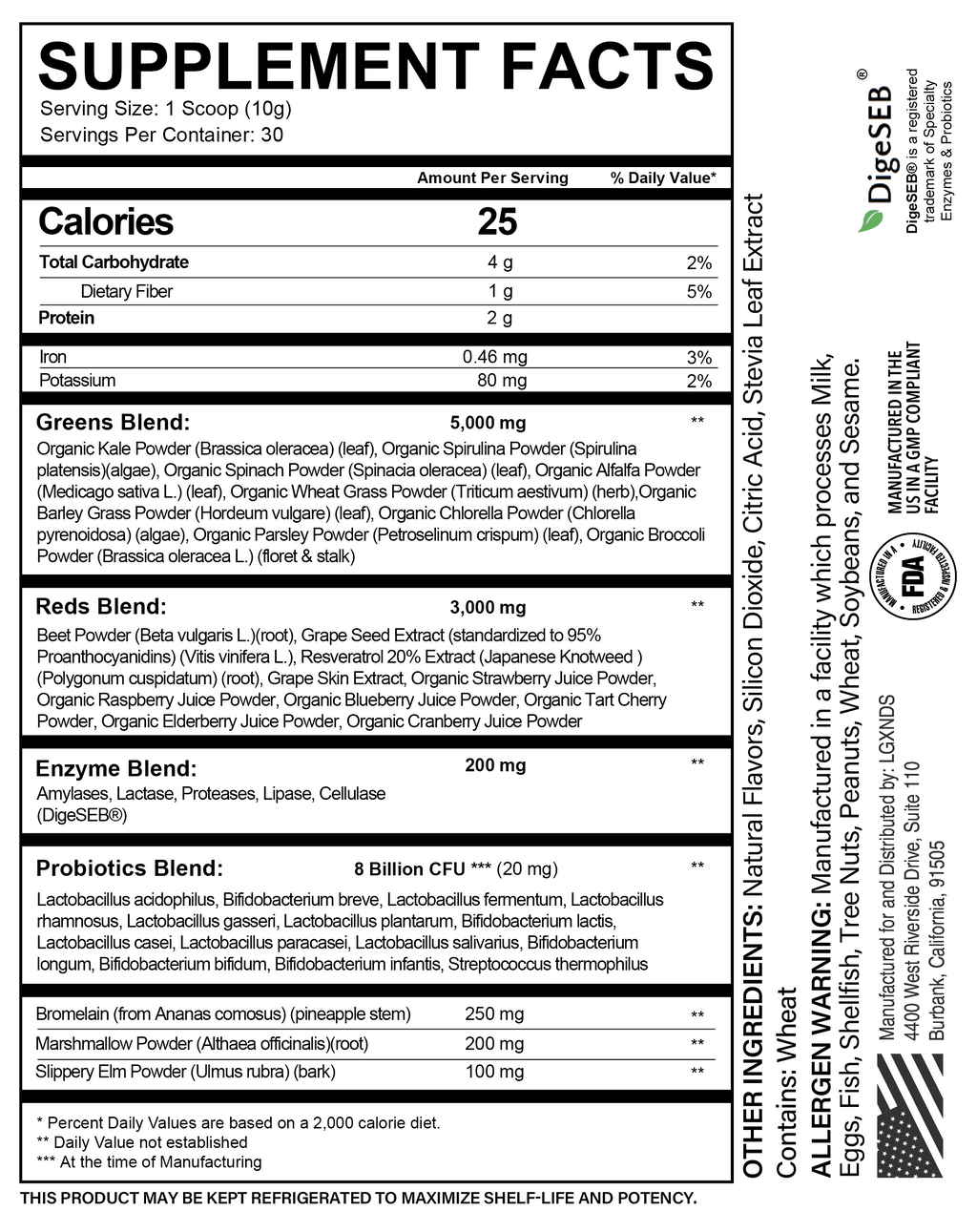 Complete Greens - Complete Greens - Lemon Honey - LGXNDS