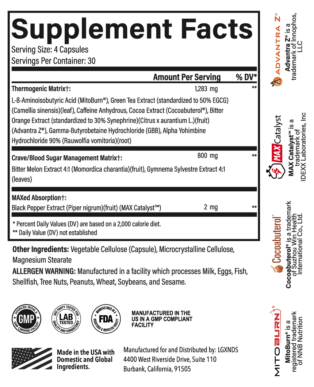 Caloric Burn X - Caloric Burn X - Default Title - LGXNDS