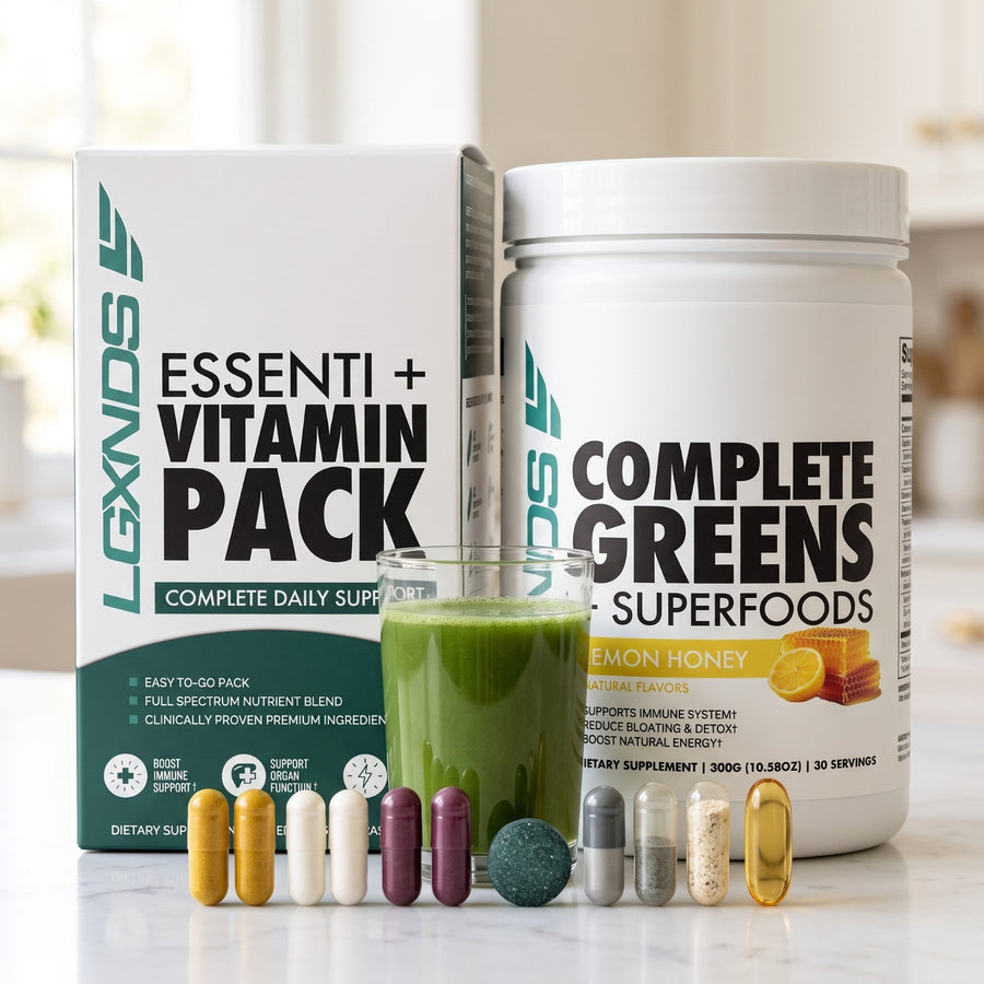 Measured doses. Every ingredient named.