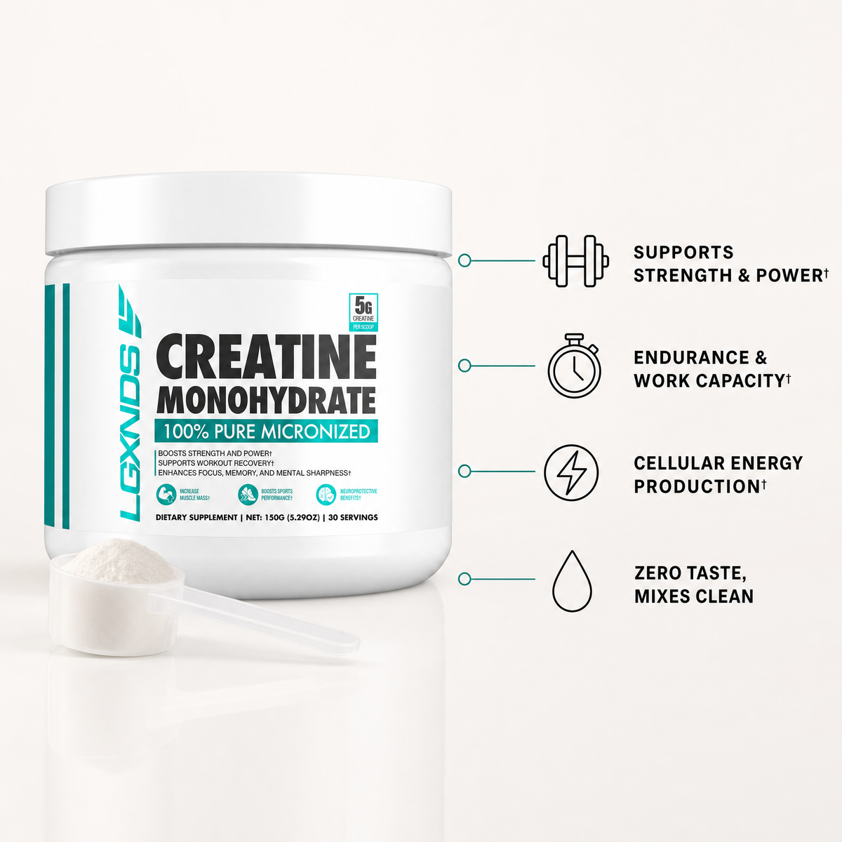 Creatine Monohydrate - 60 Servings