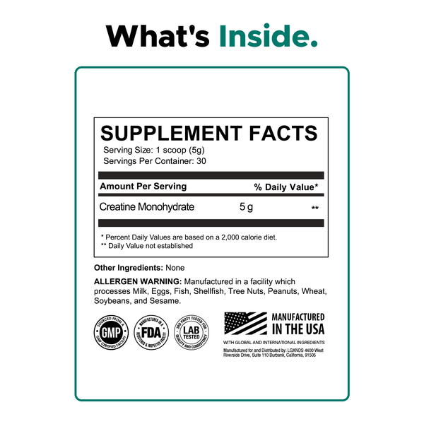 Creatine Monohydrate - 30 Servings