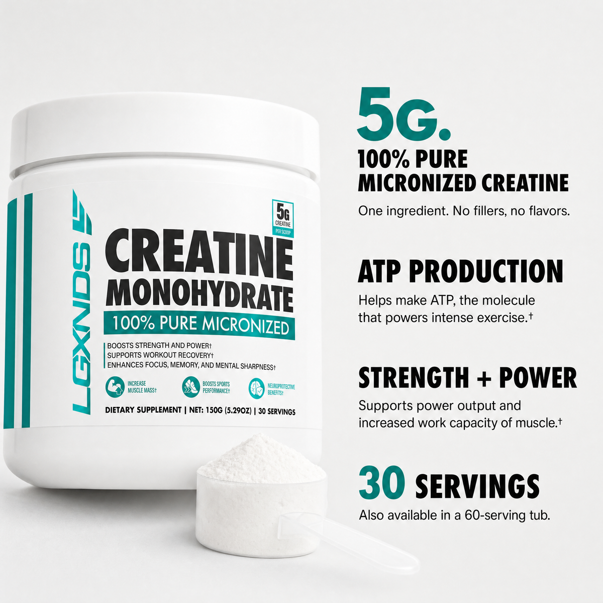 Creatine Monohydrate - 30 Servings