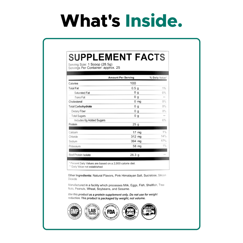 Grass Fed Beef Isolate Protein