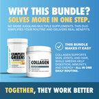 Greens + Collagen Skin Renew Bundle - Greens + Collagen Skin Renew Bundle - Tropical Pineapple - LGXNDS