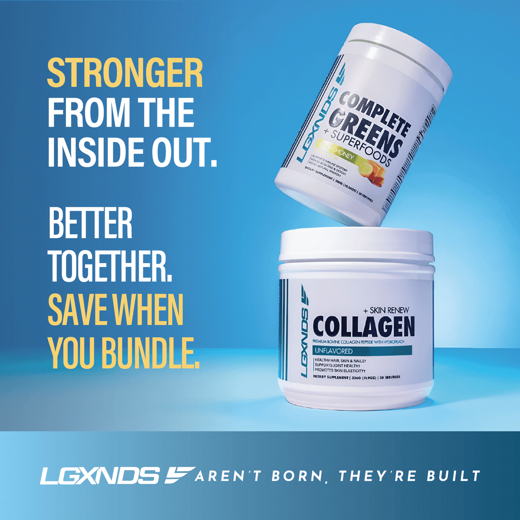 Greens + Collagen Skin Renew Bundle - Greens + Collagen Skin Renew Bundle - Tropical Pineapple - LGXNDS