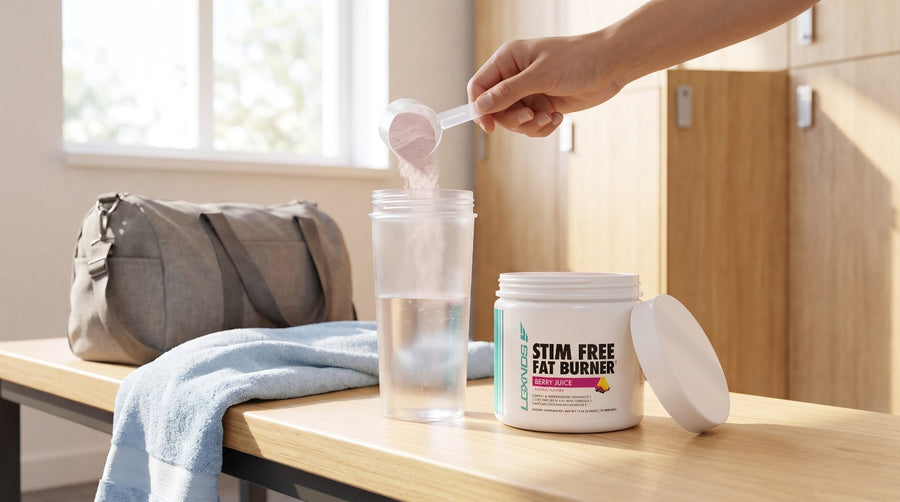 Before training: Stim Free Fat Burner